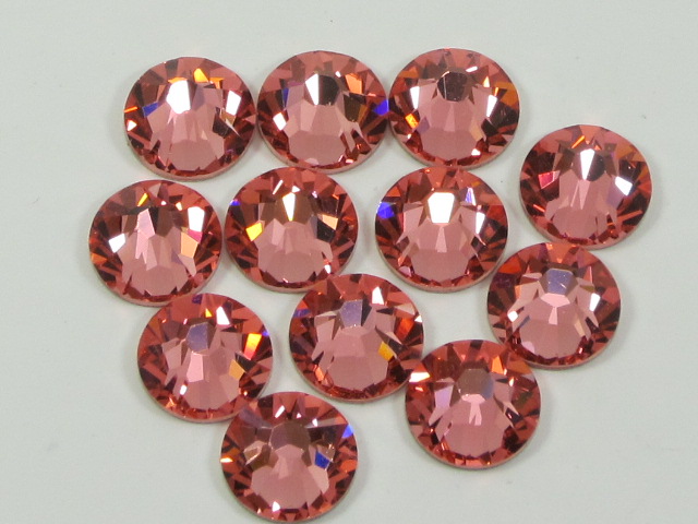 1 Gross 6ss ROSE PEACH HOTFIX European Rhinestones